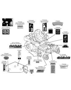 Part Location Diagram of 777D15341 Cub Cadet Label-Cub Cadet 48